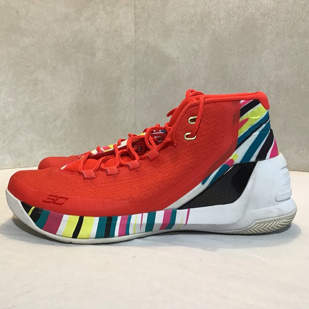 Under Armour Stephen Curry 3 High Red Chinese New